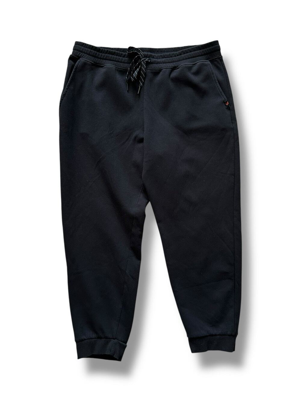 Salt Life Men's Black Jogger Sweatpants Drawstring Close Relaxed Crop Fit XL